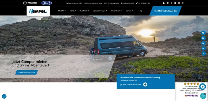 Startseite von Autohaus Sabine Hempel