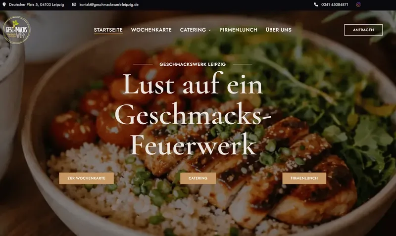 Startseite von Geschmackswerk Leipzig